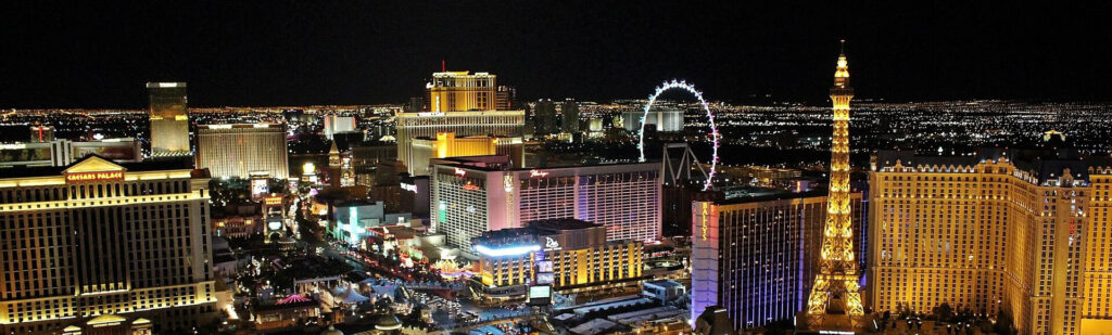 Las Vegas skyline at night